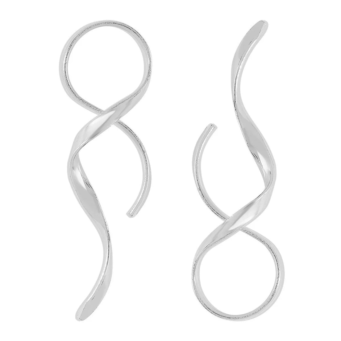 Alloy Spiral Drop Earrings - cas7m
