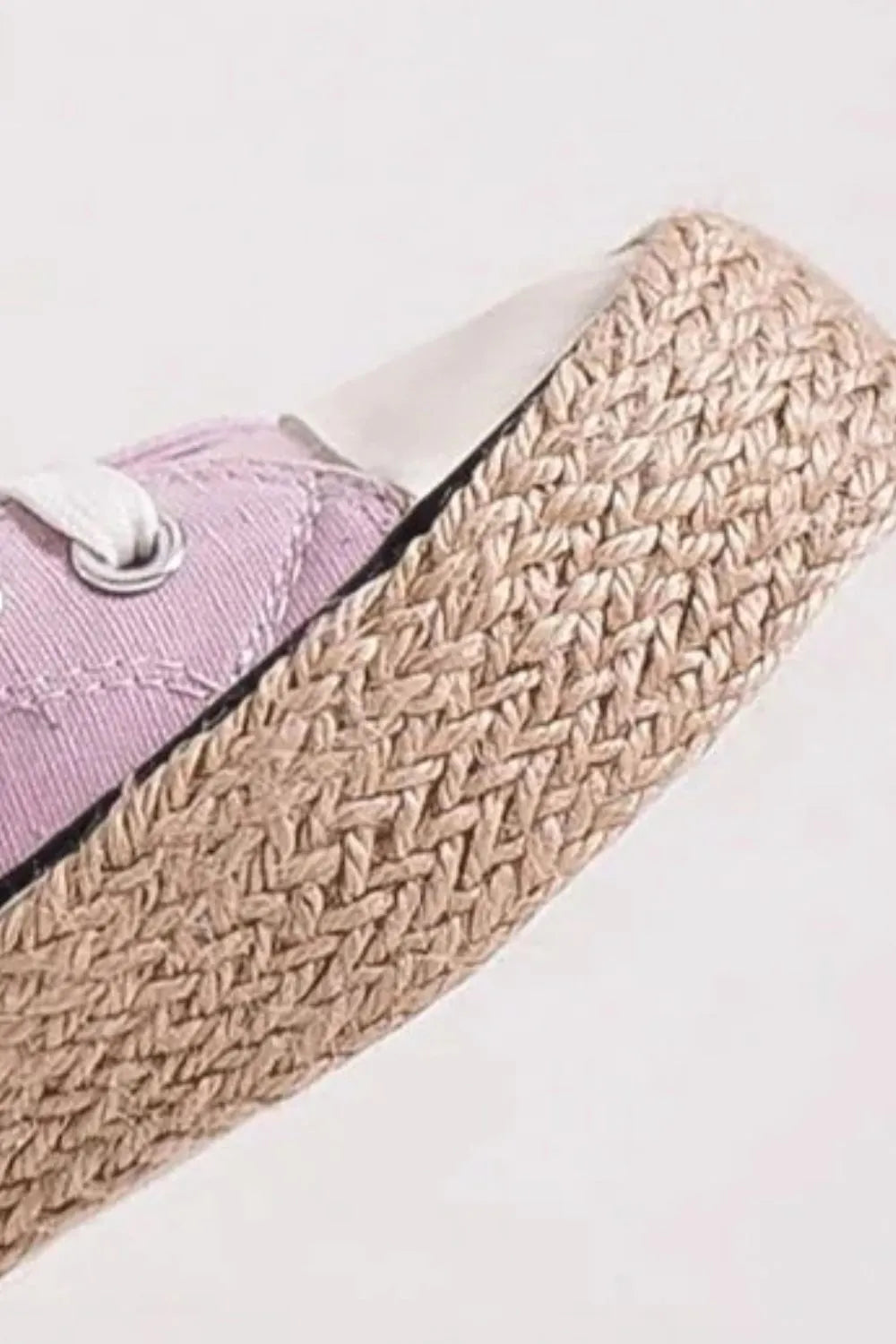Beast Fashion Lace Up Woven Espadrille Sole Sneakers - cas7m