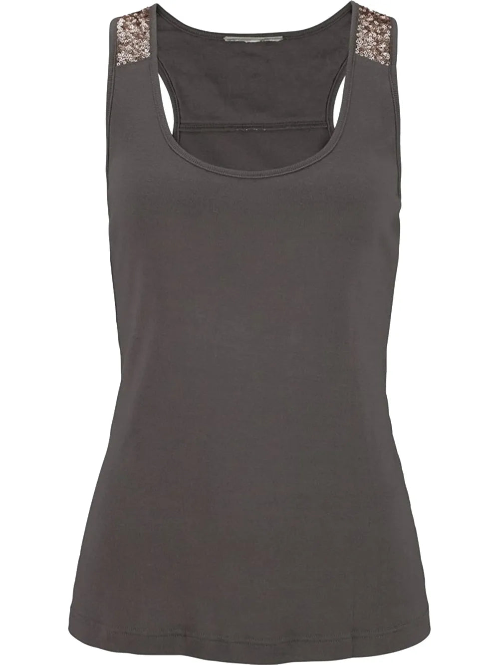 Sequin Scoop Neck Tank - cas7m