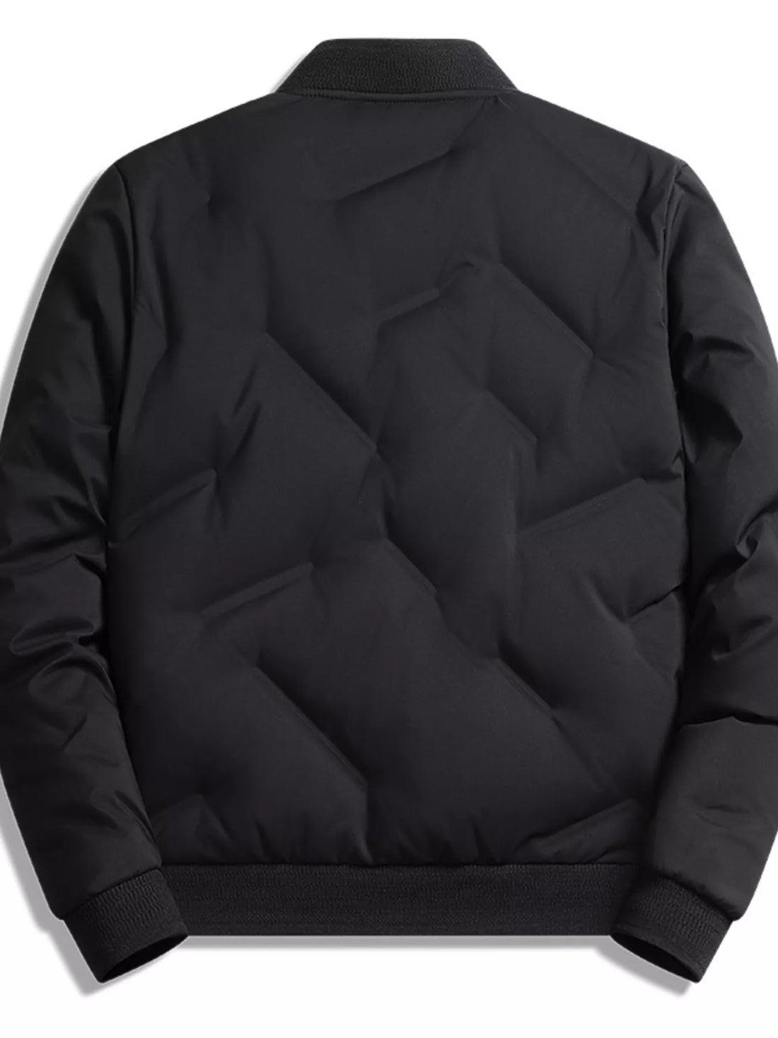 Men's Plus Size Lightweight Padded Bomber Jacket - cas7m