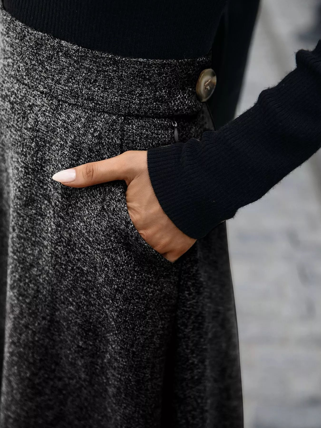 A-Line Midi Skirt - cas7m