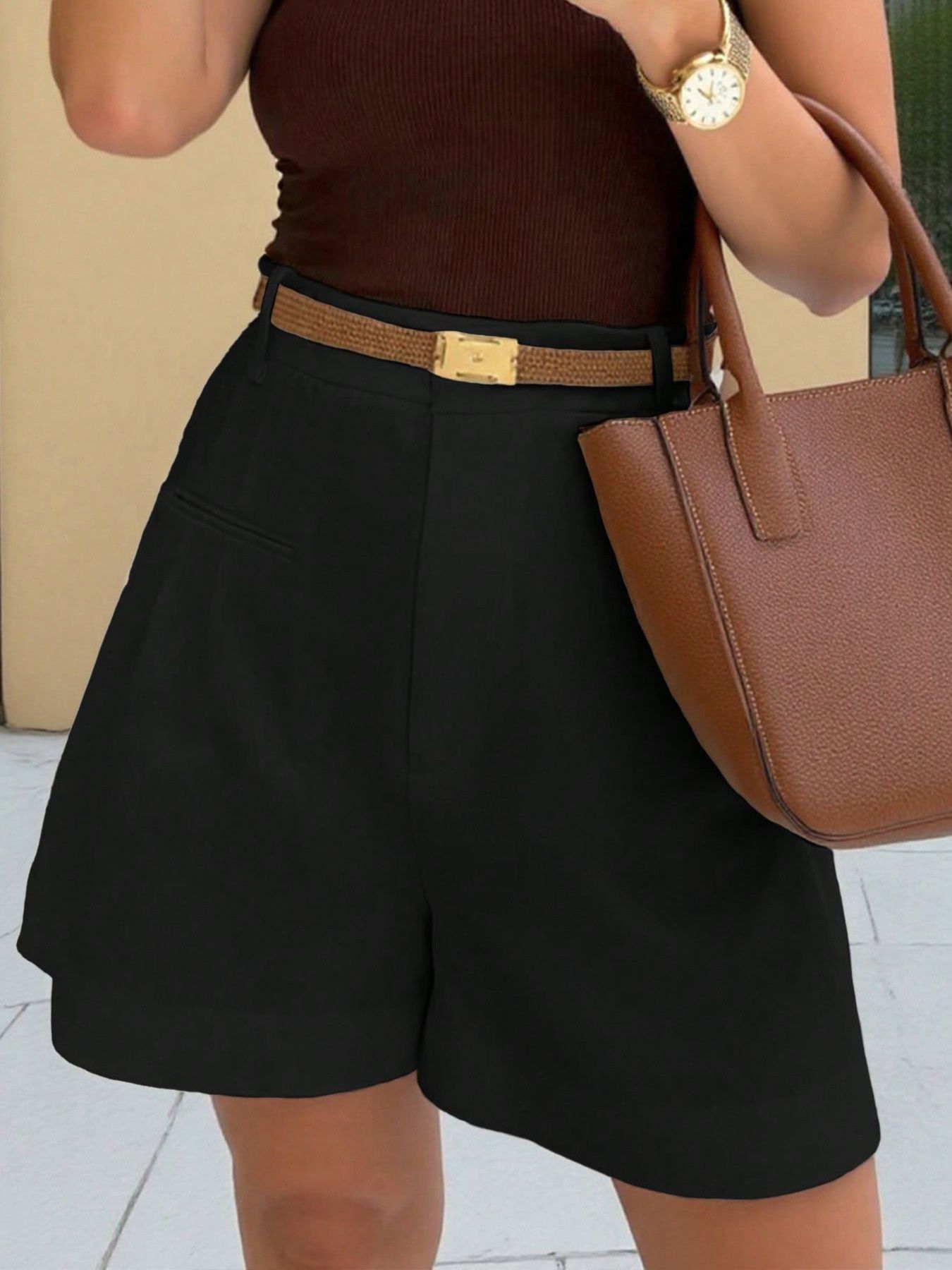 High-Waisted Shorts - cas7m