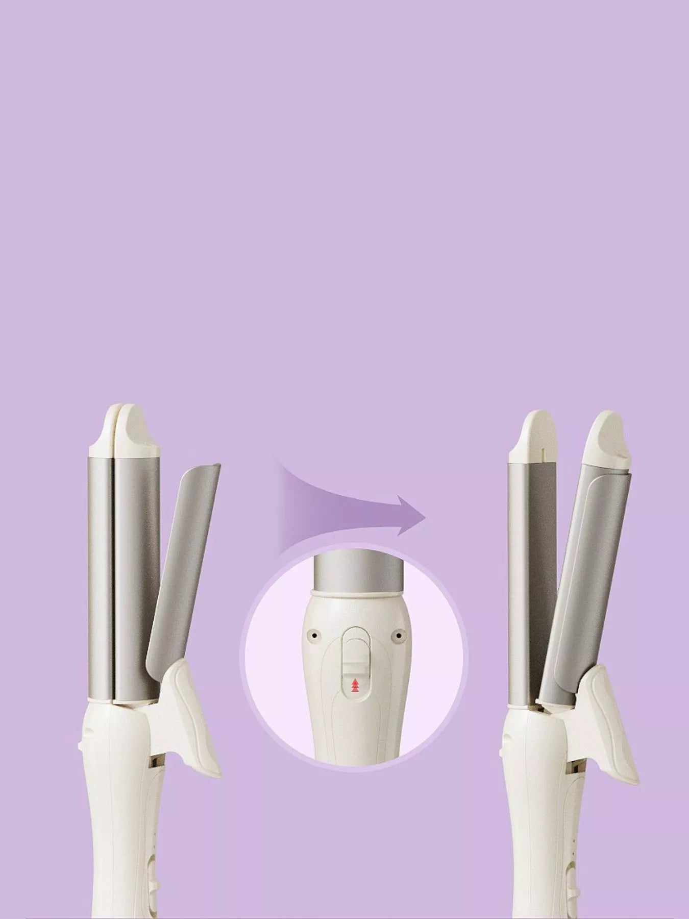Dual-Function Anti-Scald Curling & Straightening Hair Tool - cas7m