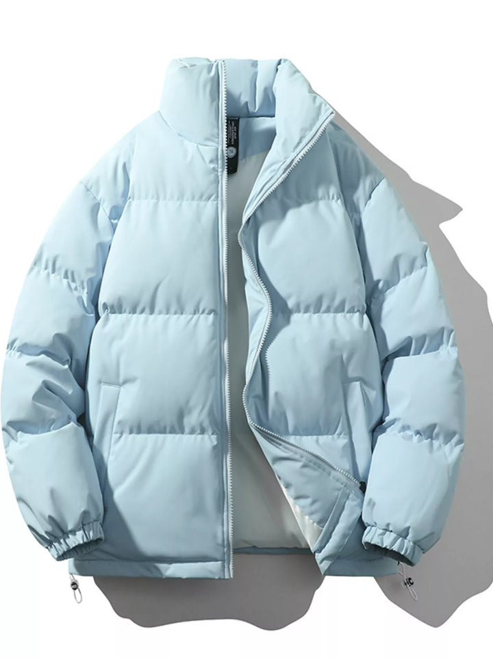 Men's Full Size Padded Zip Up Puffer Jacket Plus Size - cas7m