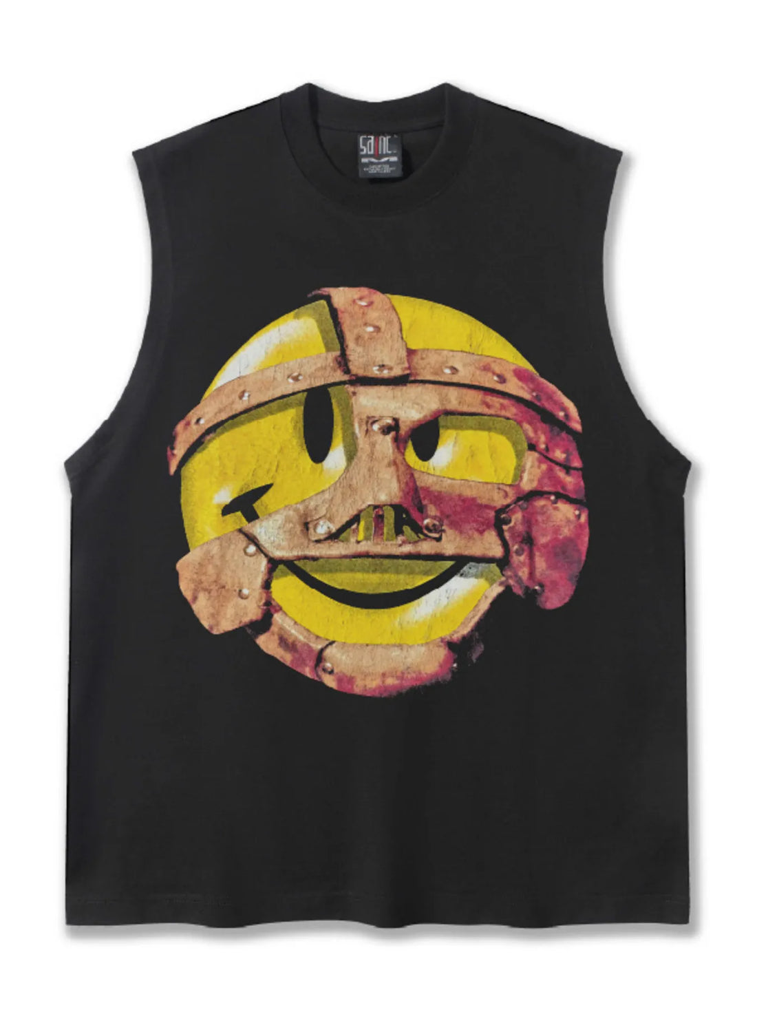 Men's Graphic Round Neck Tank Top - cas7m