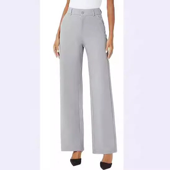 Women's Commuter High-Waisted Wide-Leg Pants - cas7m