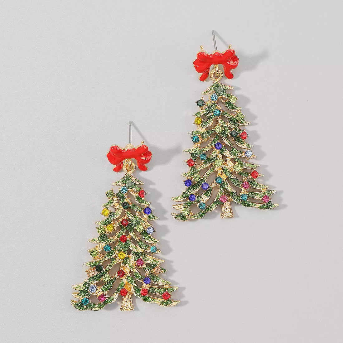 Christmas Tree Dangle Earrings - cas7m