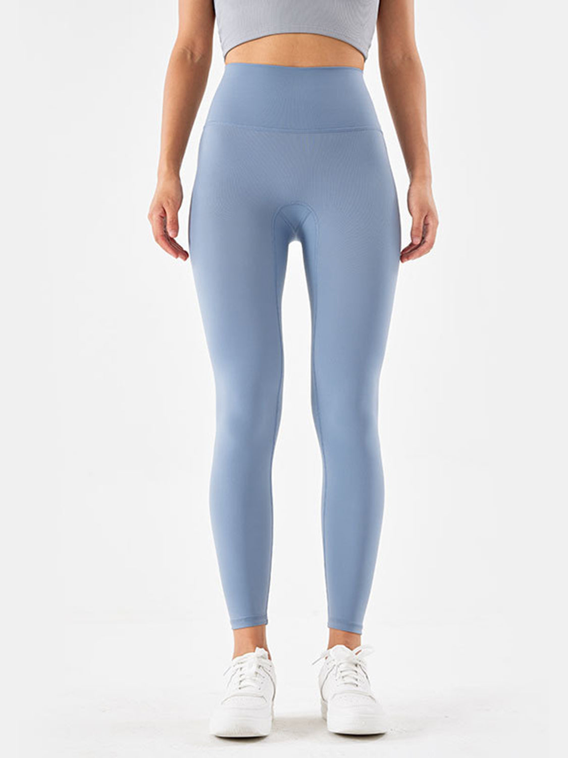Wide Waistband Sports Leggings - cas7m