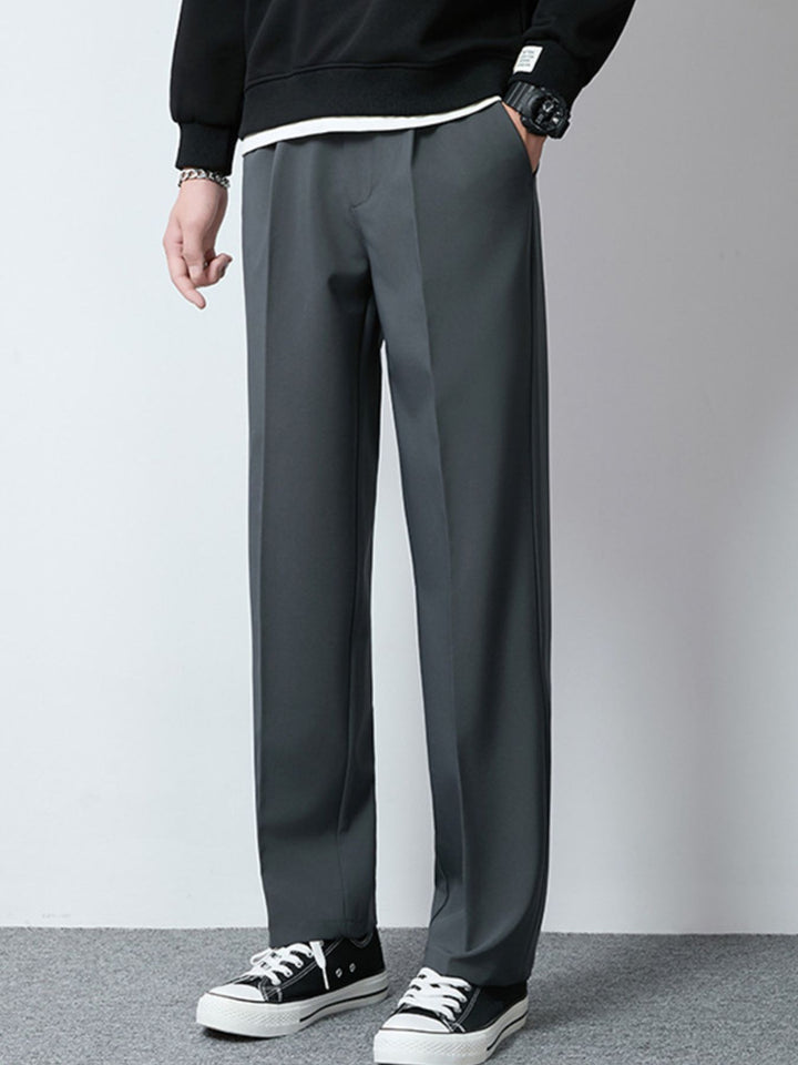 Men's Plus Size Wide Leg Casual Pants - cas7m