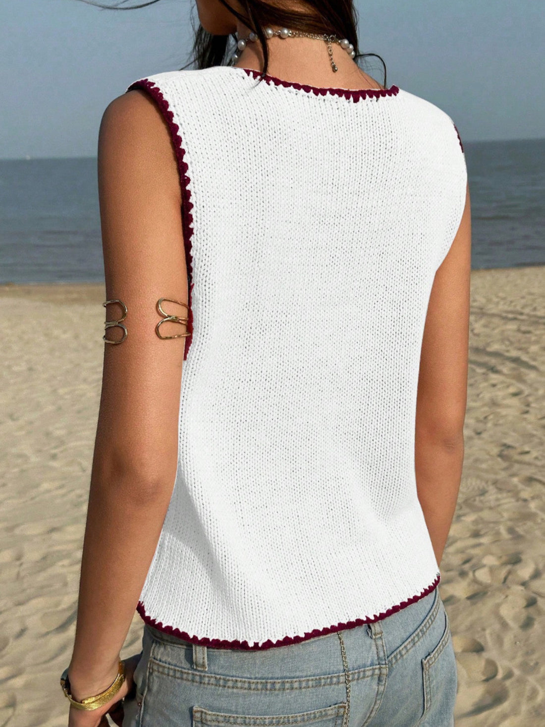Button-Down Sweater Vest - cas7m