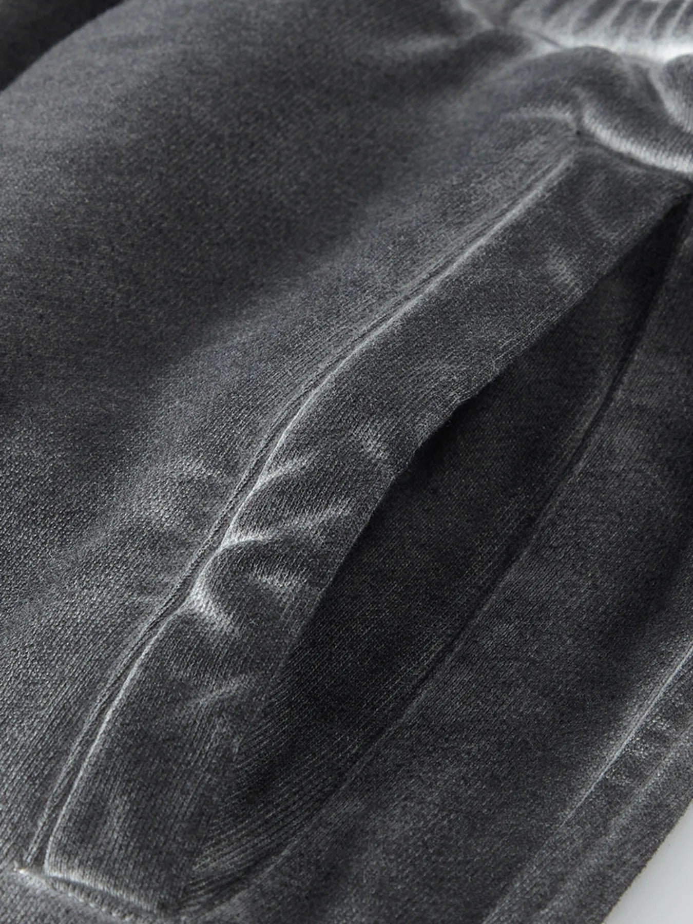 Men's Drawstring Washed Straight Sweatpants - cas7m