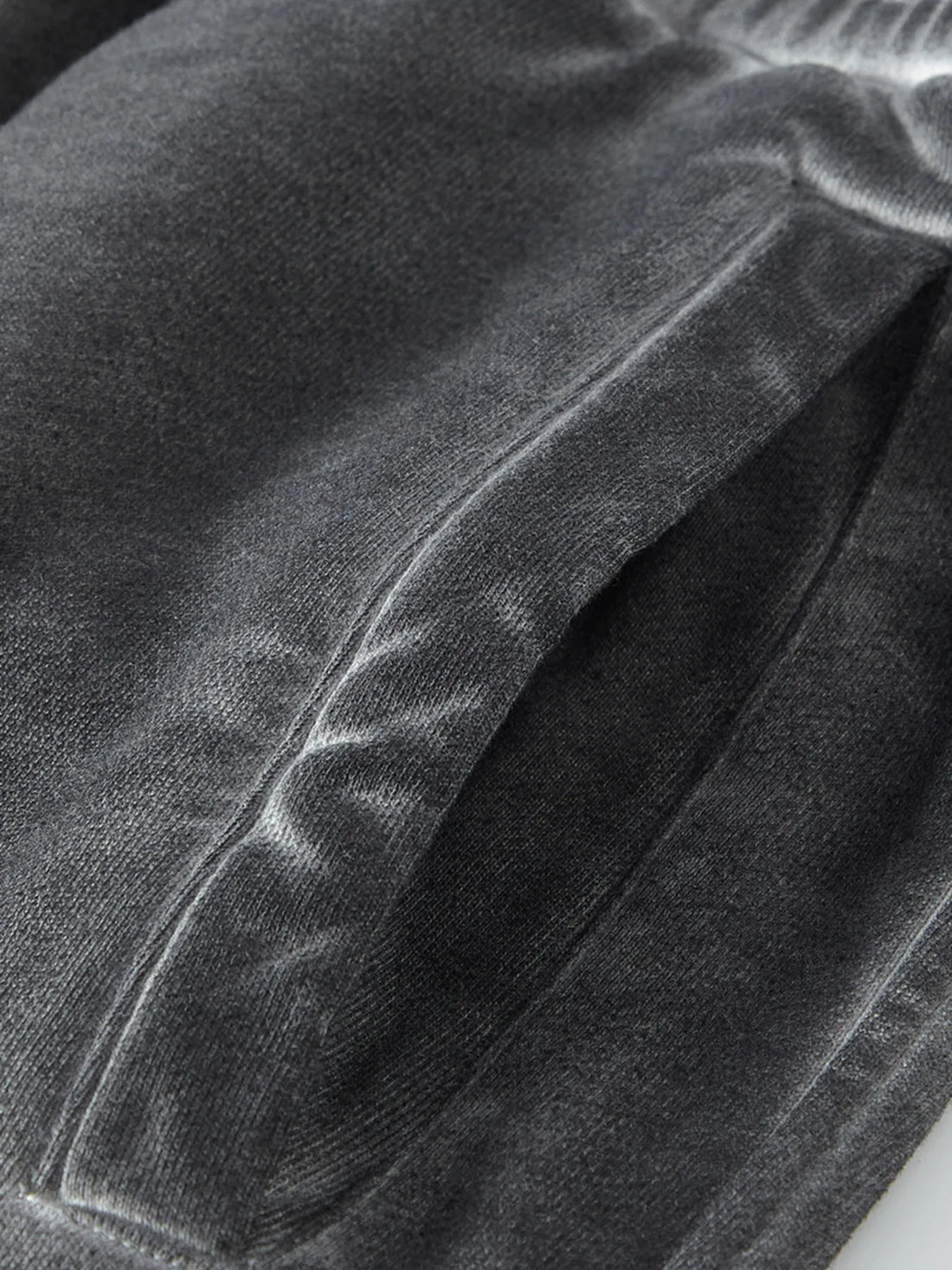 Men's Drawstring Washed Straight Sweatpants - cas7m