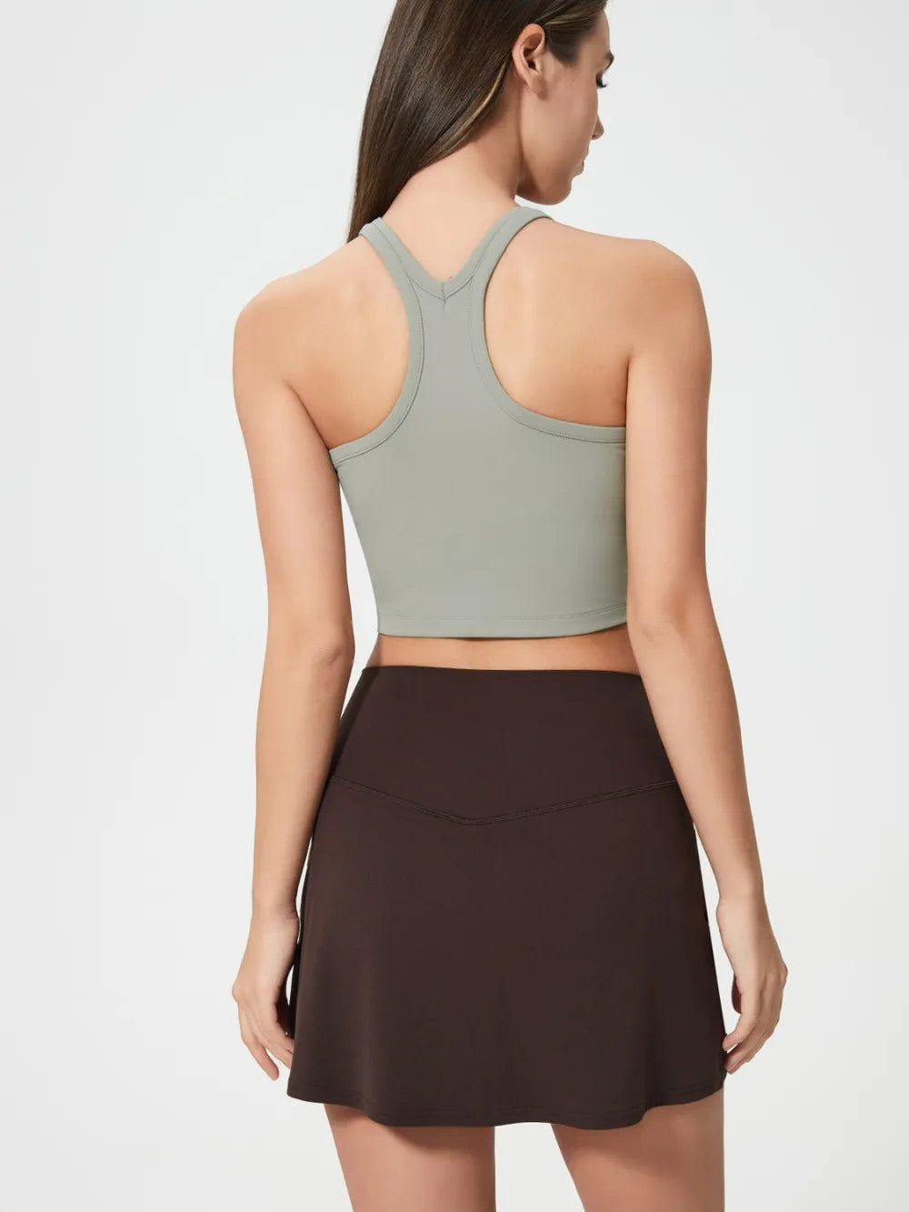 Millennia Scoop Neck Active Tank with Detachable Chest Pads - cas7m