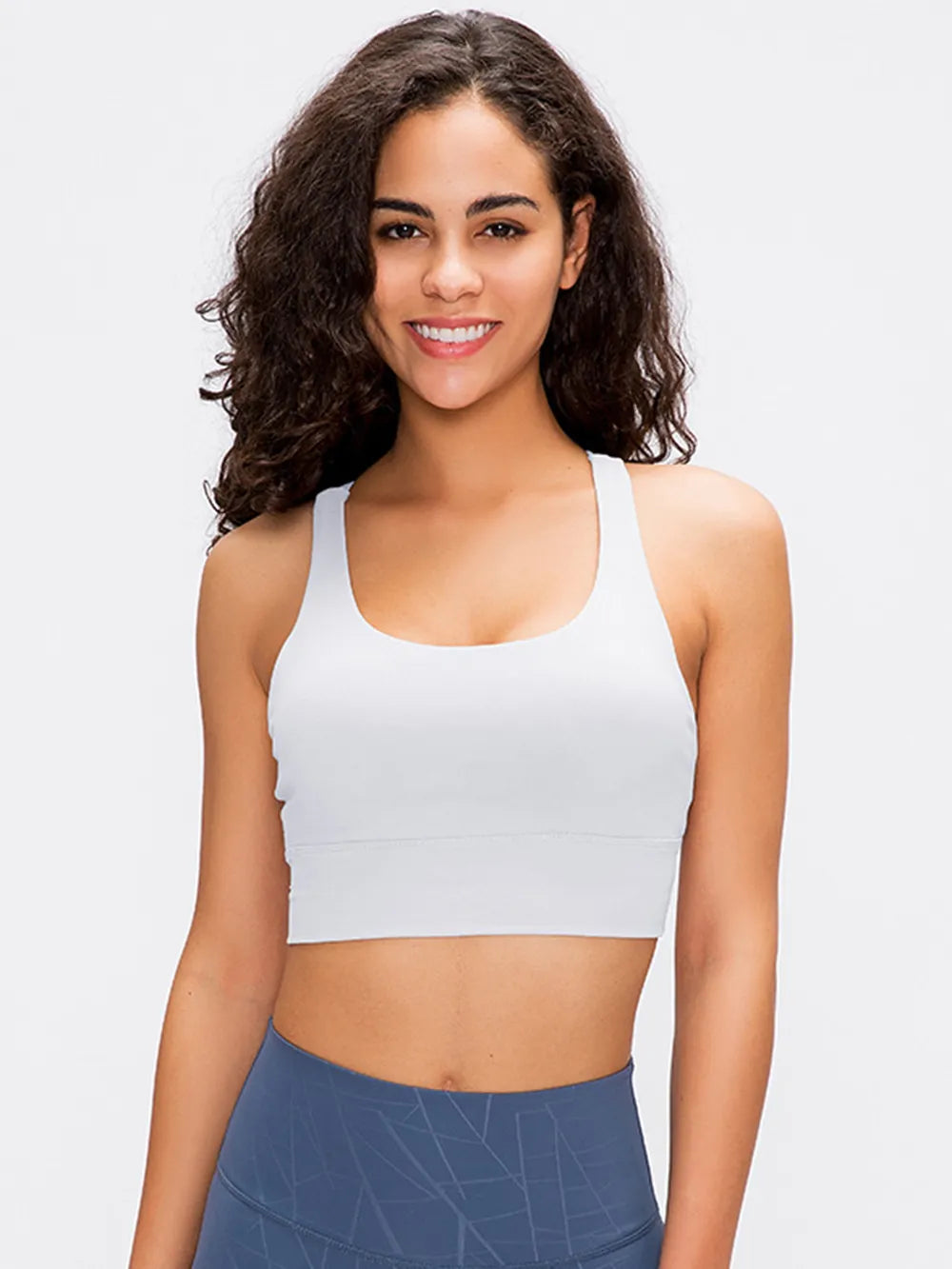 Millennia Crisscross Scoop Neck Active Tank - cas7m