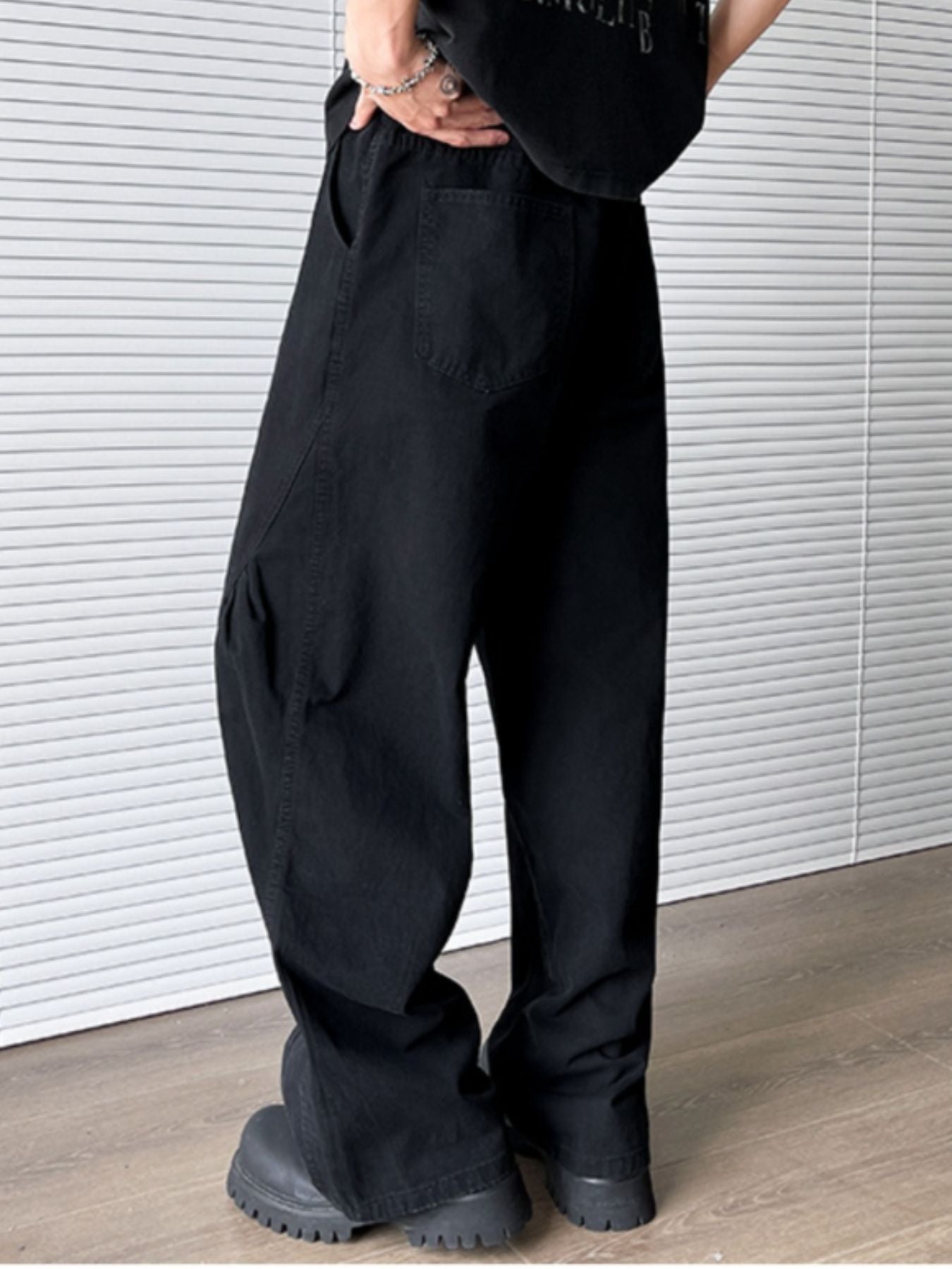 Men's Plus Size Wide Leg Pants - cas7m