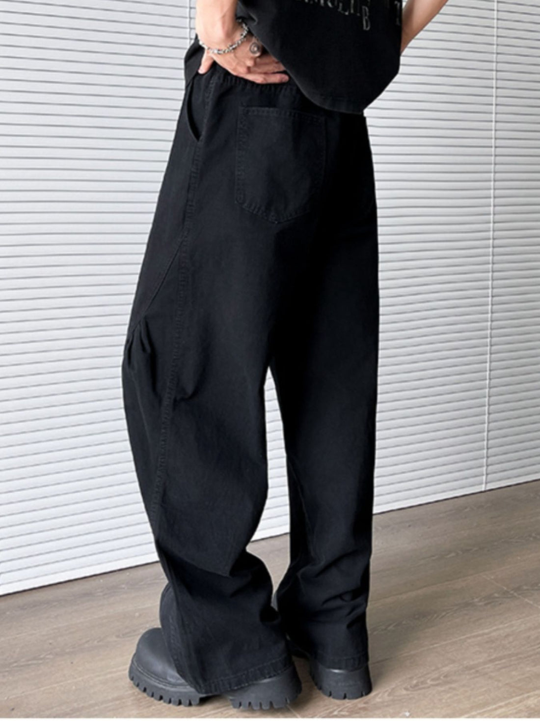 Men's Plus Size Wide Leg Pants - cas7m