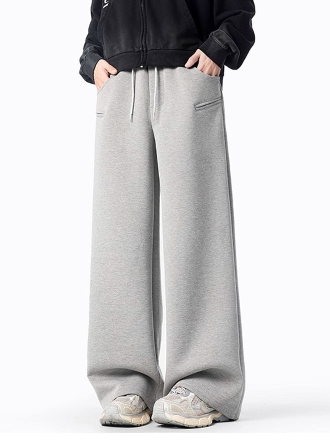 Men's Plus Size Casual Wide Leg Sweatpants - cas7m