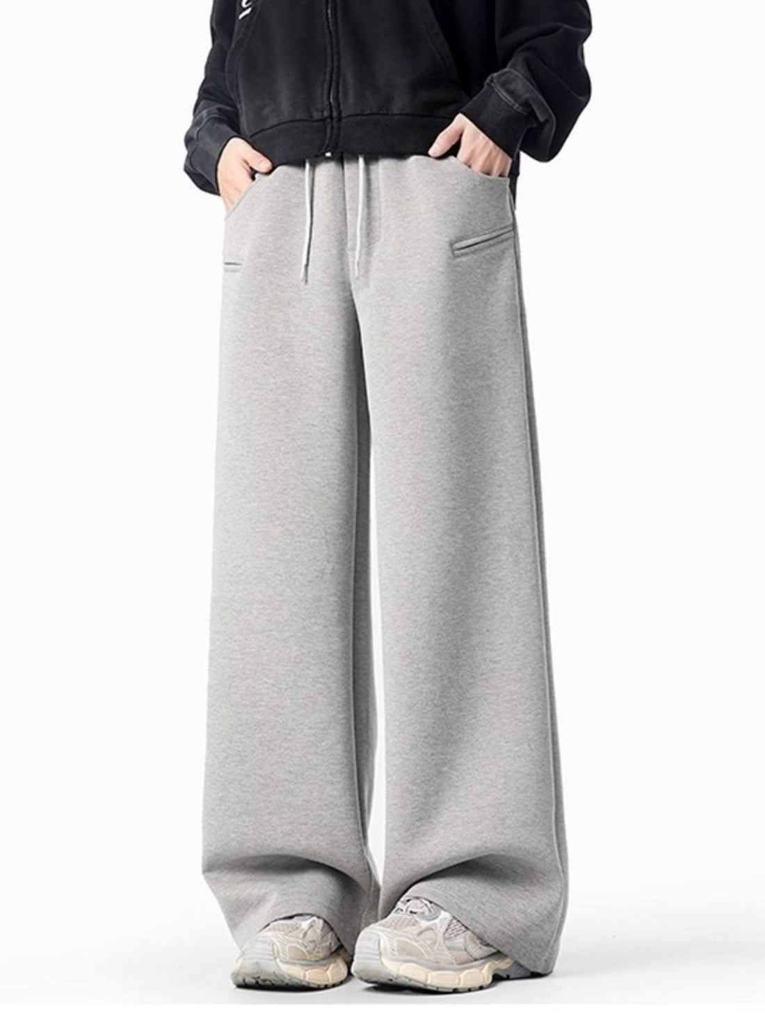 Men's Plus Size Casual Wide Leg Sweatpants - cas7m