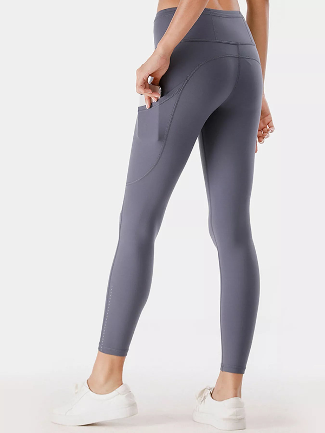 Full Size High-Waisted Active Leggings with Pockets Plus Size - cas7m