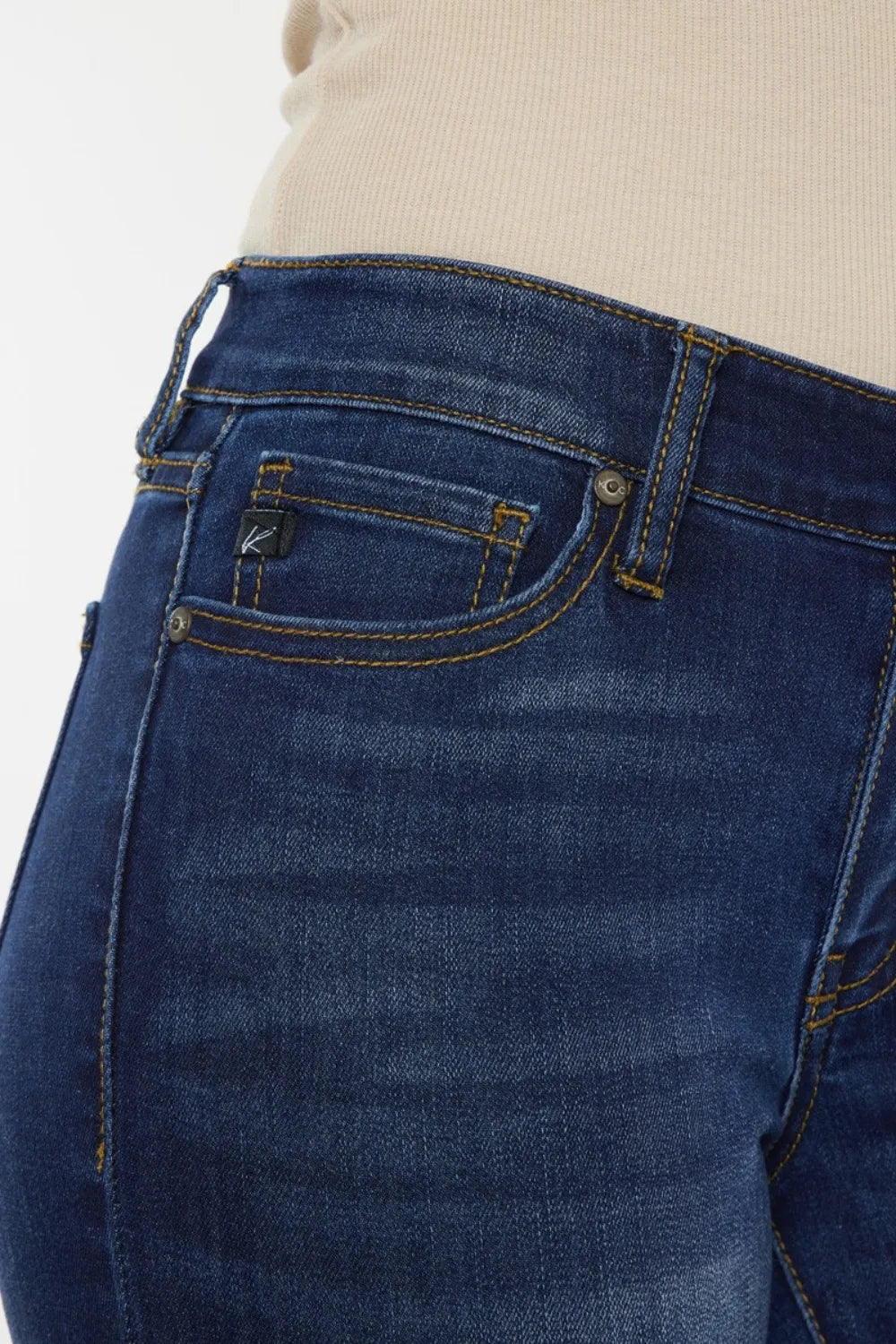 Kancan Mid Rise Gradient Skinny Jeans - cas7m