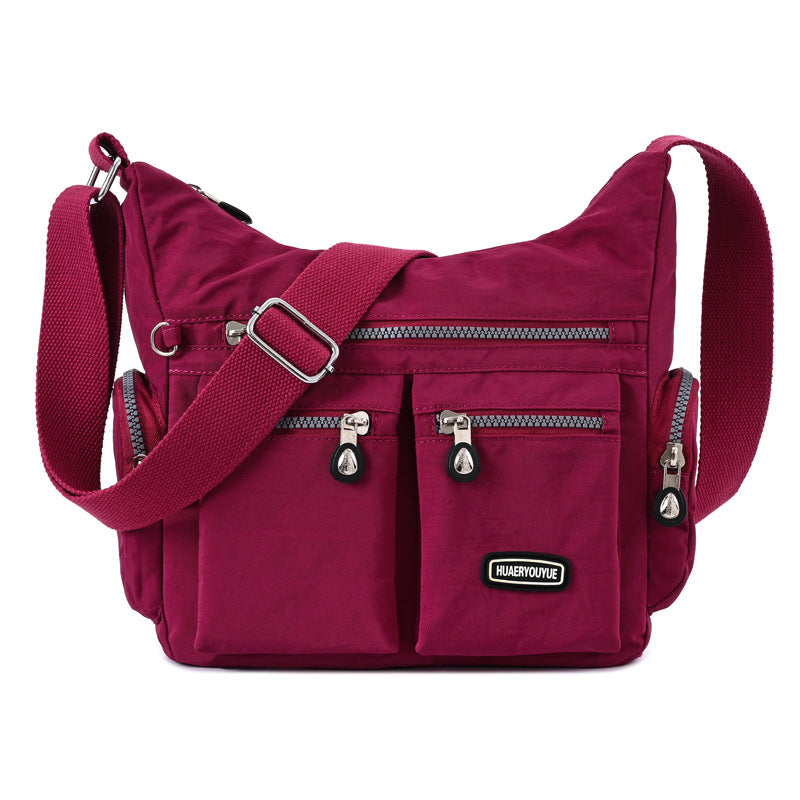 Retro European Nylon Messenger Bag - Stylish Colors & Versatile Use - cas7m