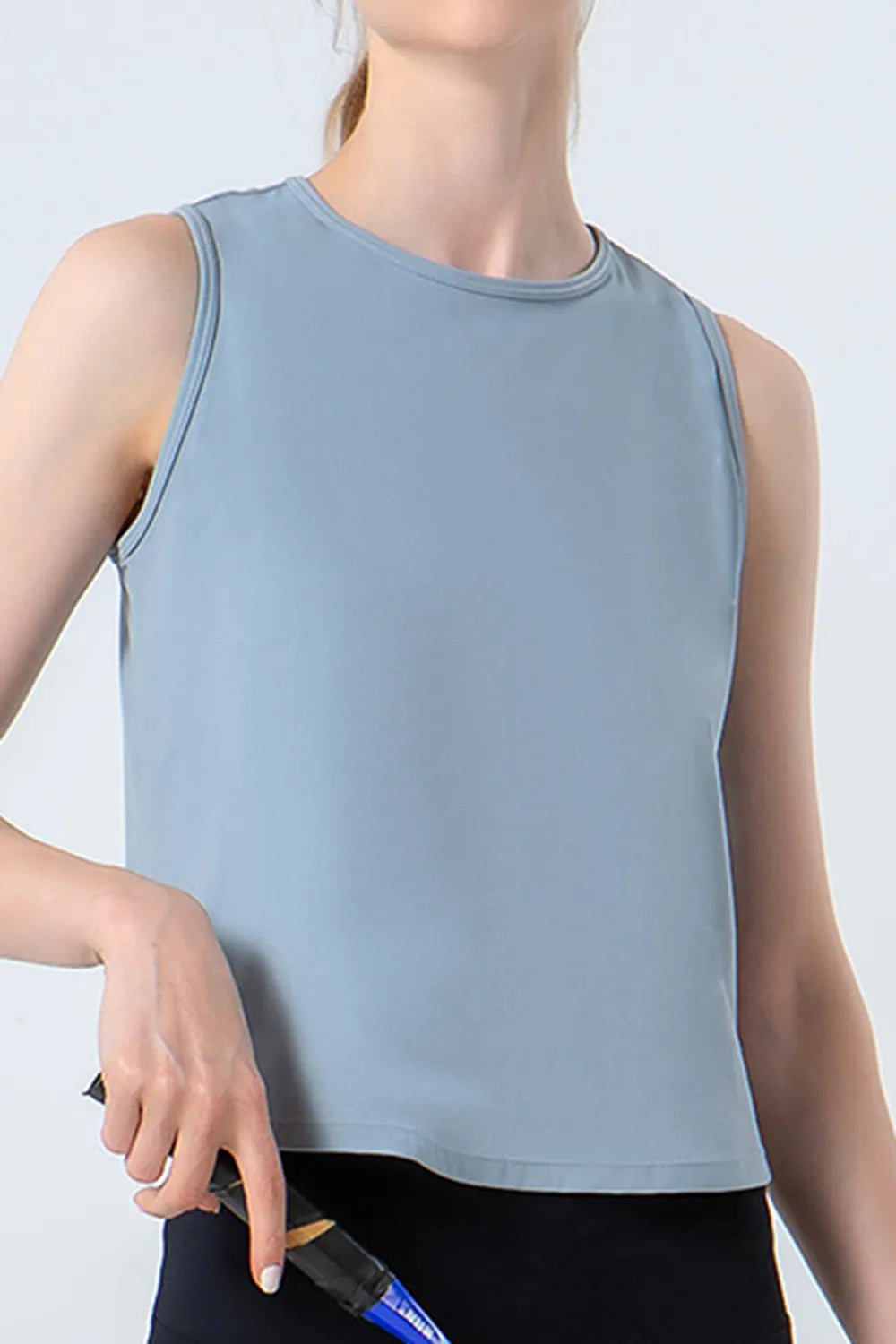 Round Neck Active Tank - cas7m
