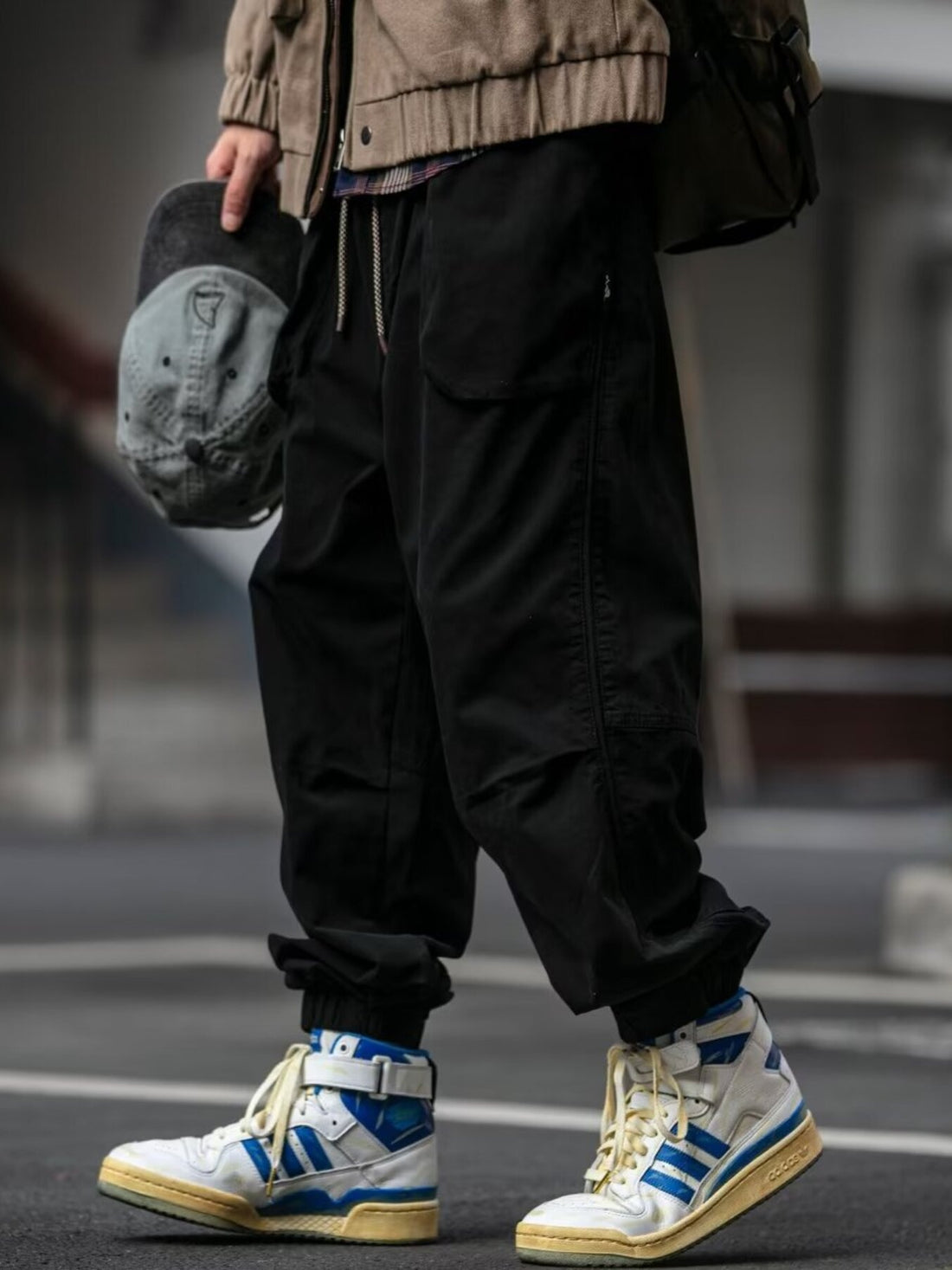 Men's Plus Size Relaxed Fit Cargo Pants - cas7m