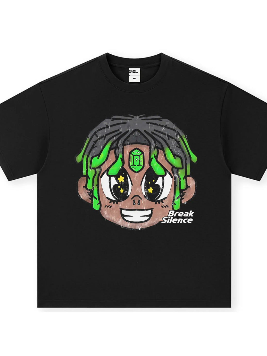 Men's Cartoon Graphic Oversized T-Shirt - cas7m