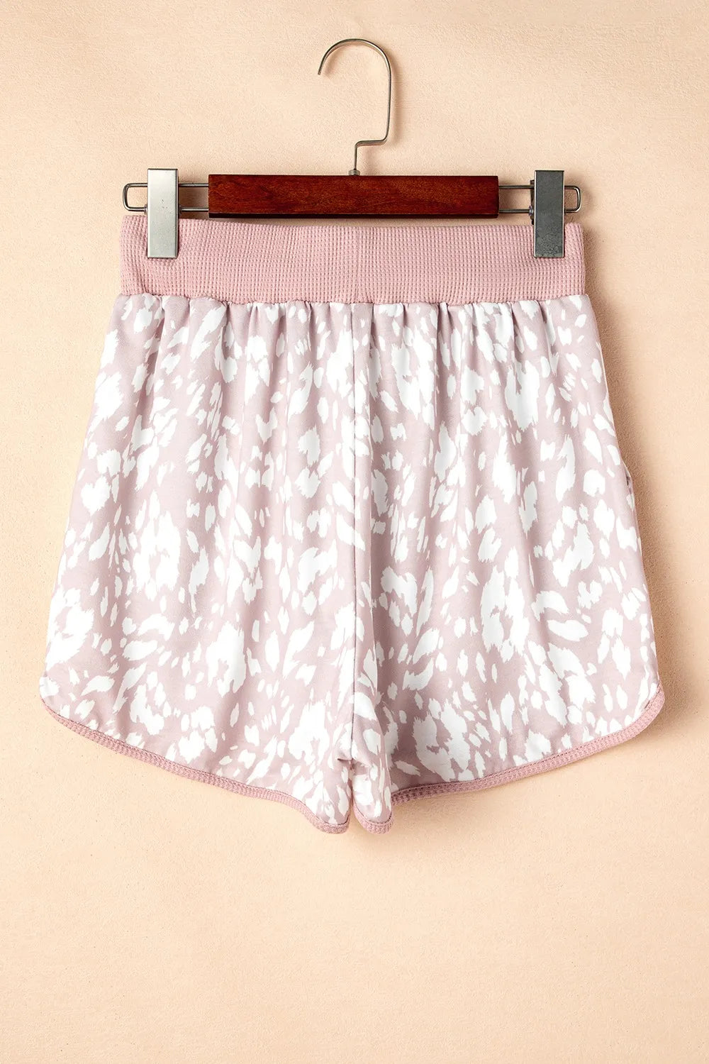 Abstract Print Drawstring Casual Shorts - cas7m