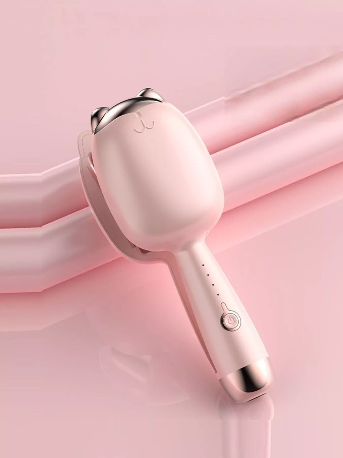 Cat Curl Chic: Portable Cordless Curling Iron for Perfect Curls - cas7m