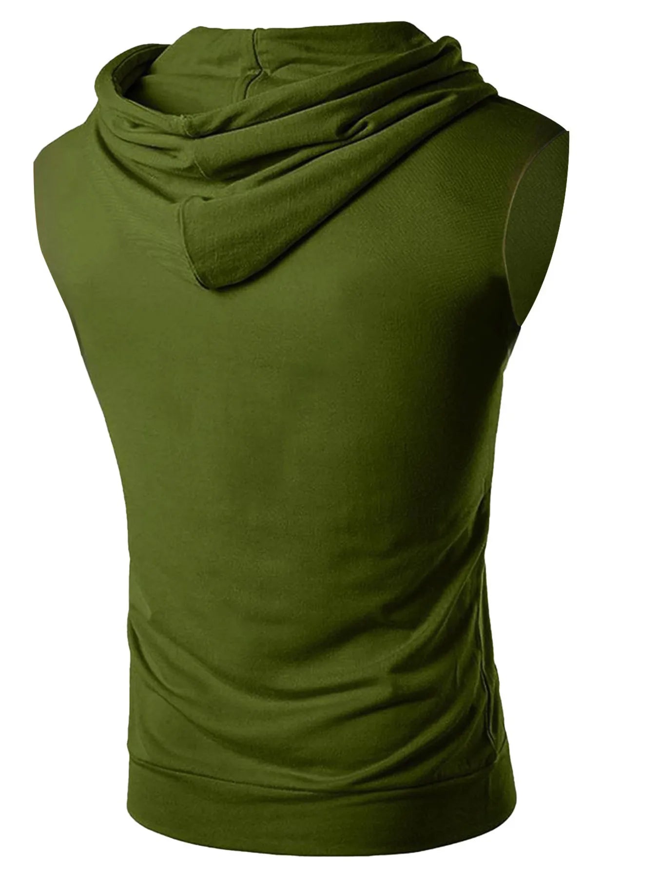 Men's Drawstring Hooded Tank - cas7m