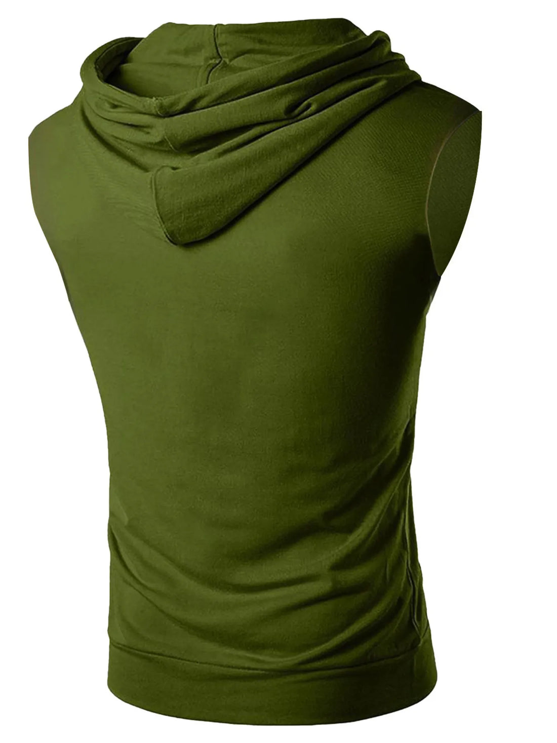 Men's Drawstring Hooded Tank - cas7m