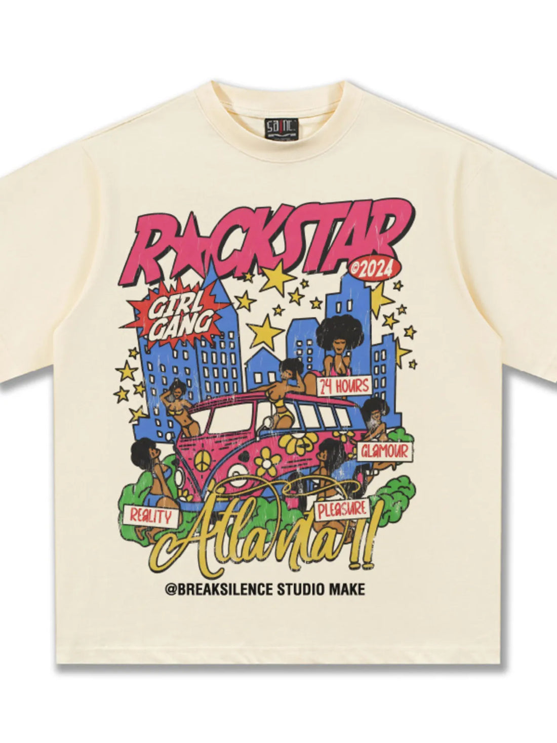 Men's Rockstar Graphic Short Sleeve T-Shirt - cas7m