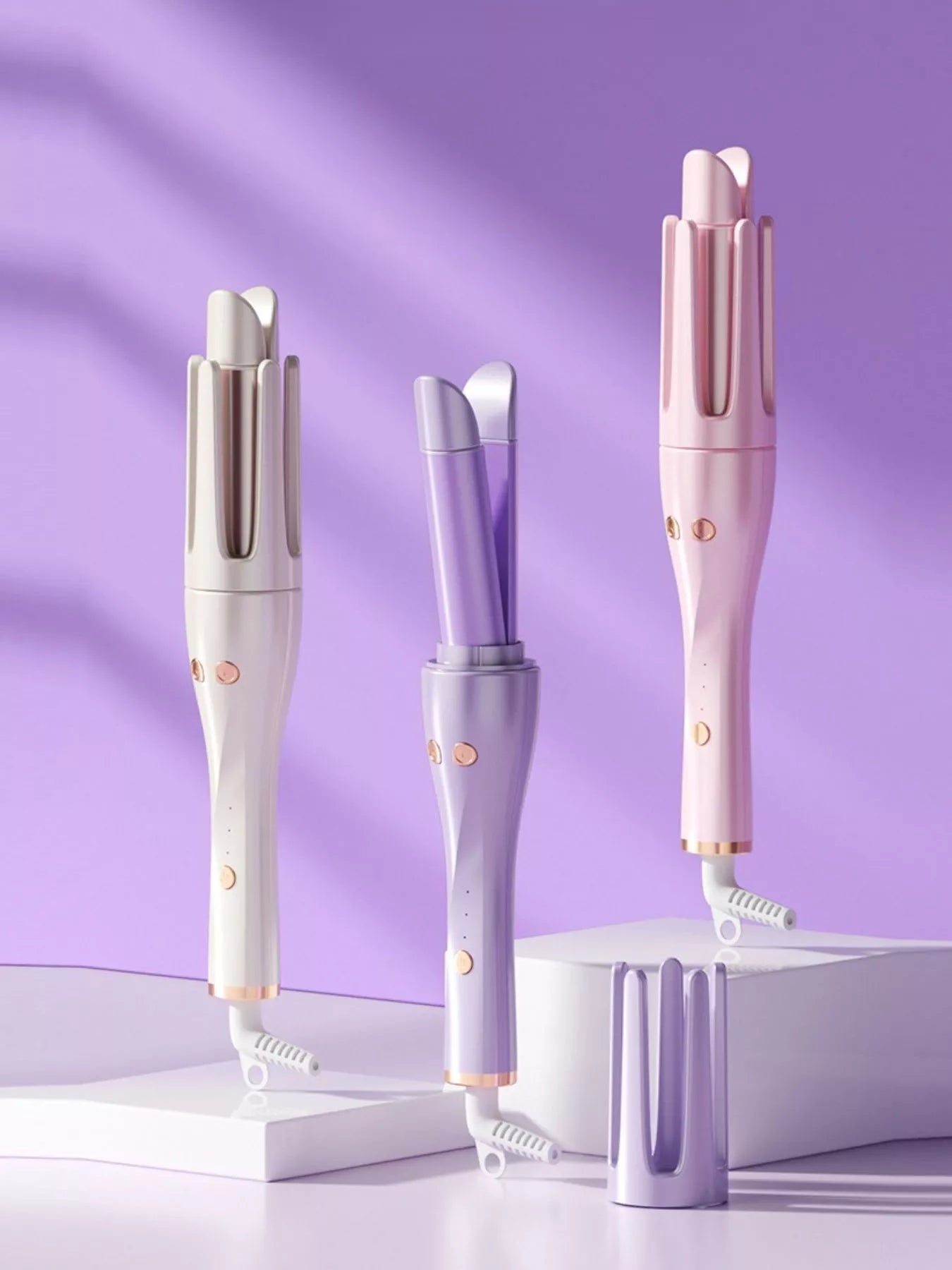 Automatic Rotating 2-in-1 Curling & Straightening Iron - cas7m