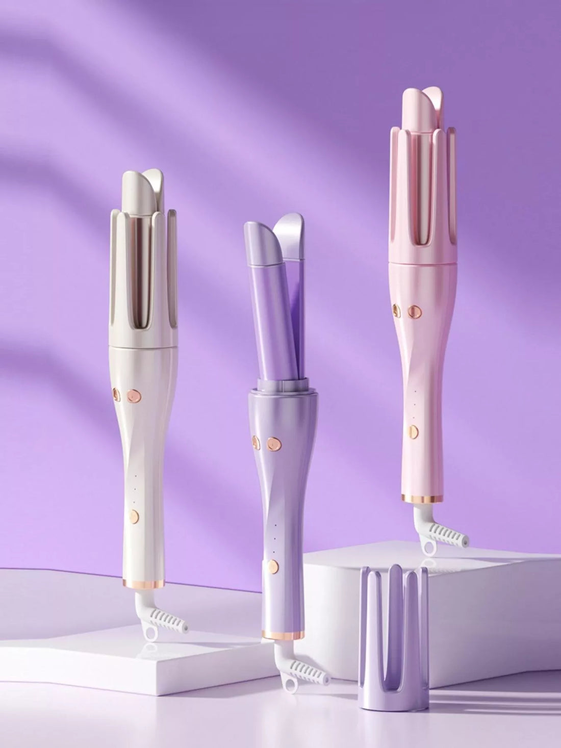 Automatic Rotating 2-in-1 Curling & Straightening Iron - cas7m