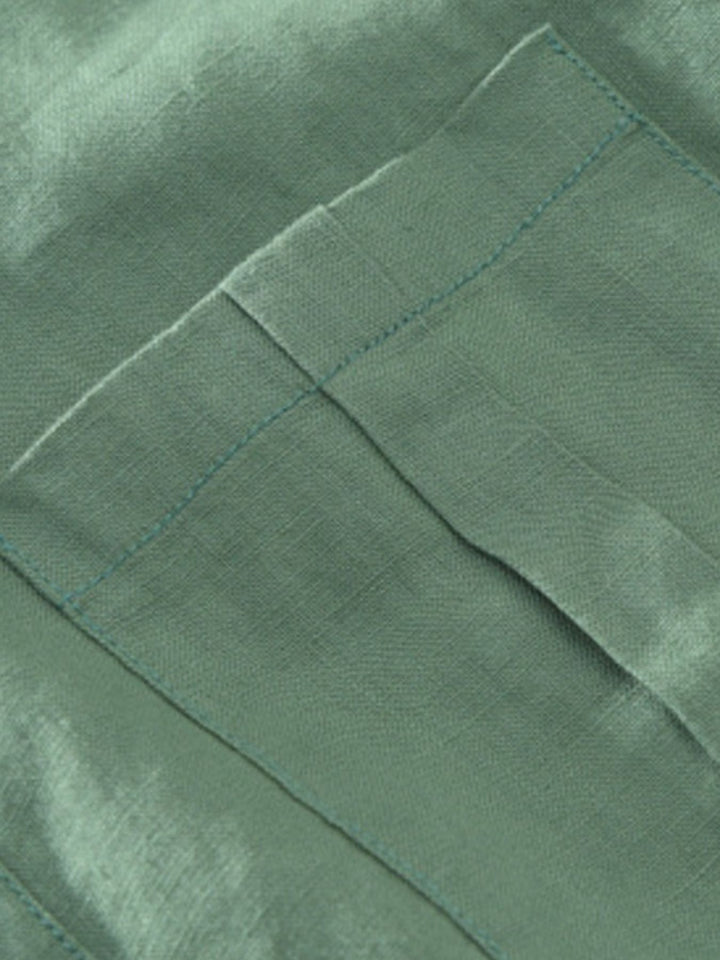 Men's Plus Size Button Detail Short Sleeve Shirt - cas7m