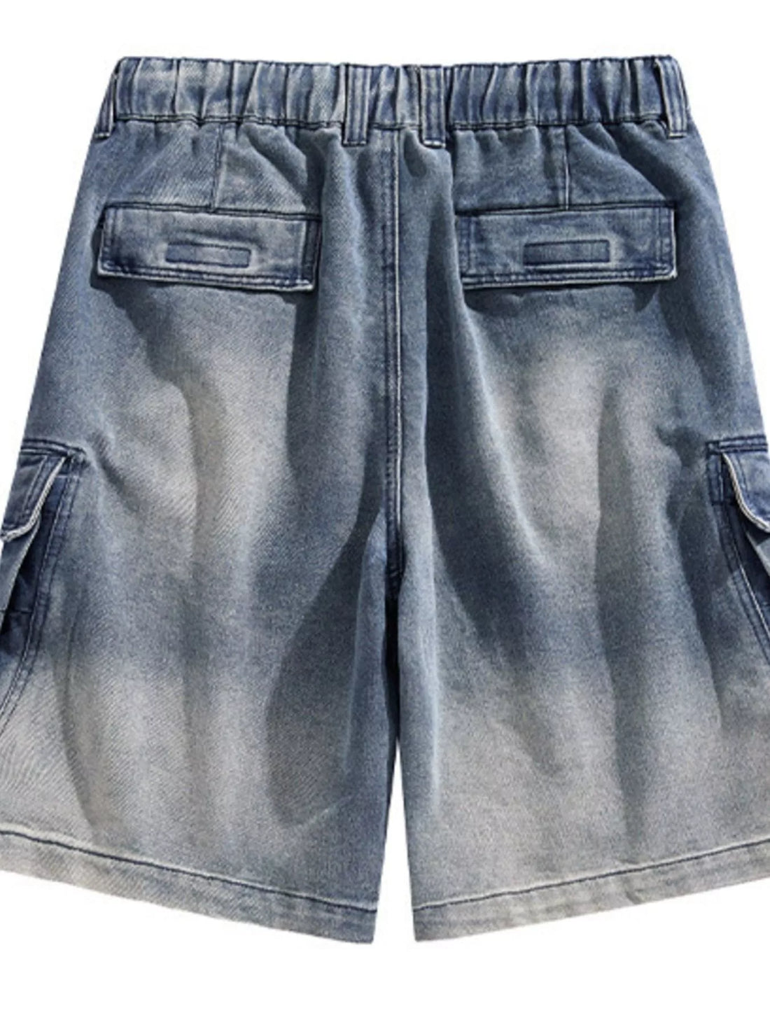 Men's Vintage Wash Cargo Demin Shorts - cas7m