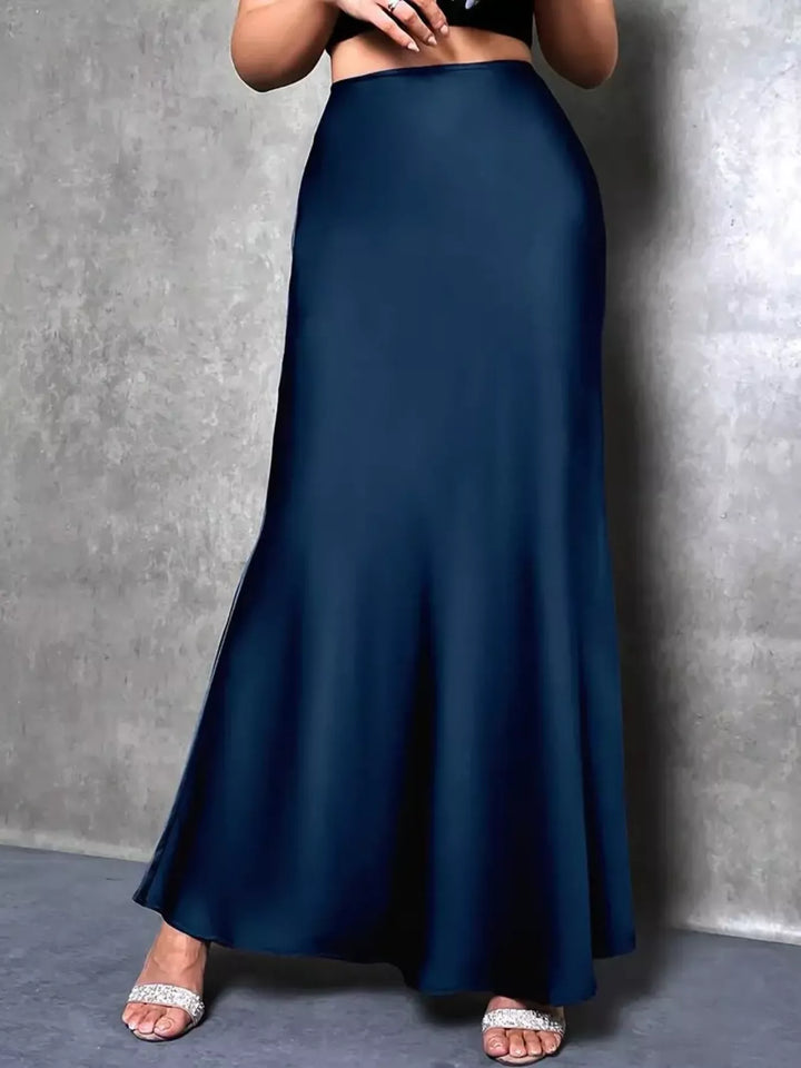 Satin Maxi Skirt - cas7m