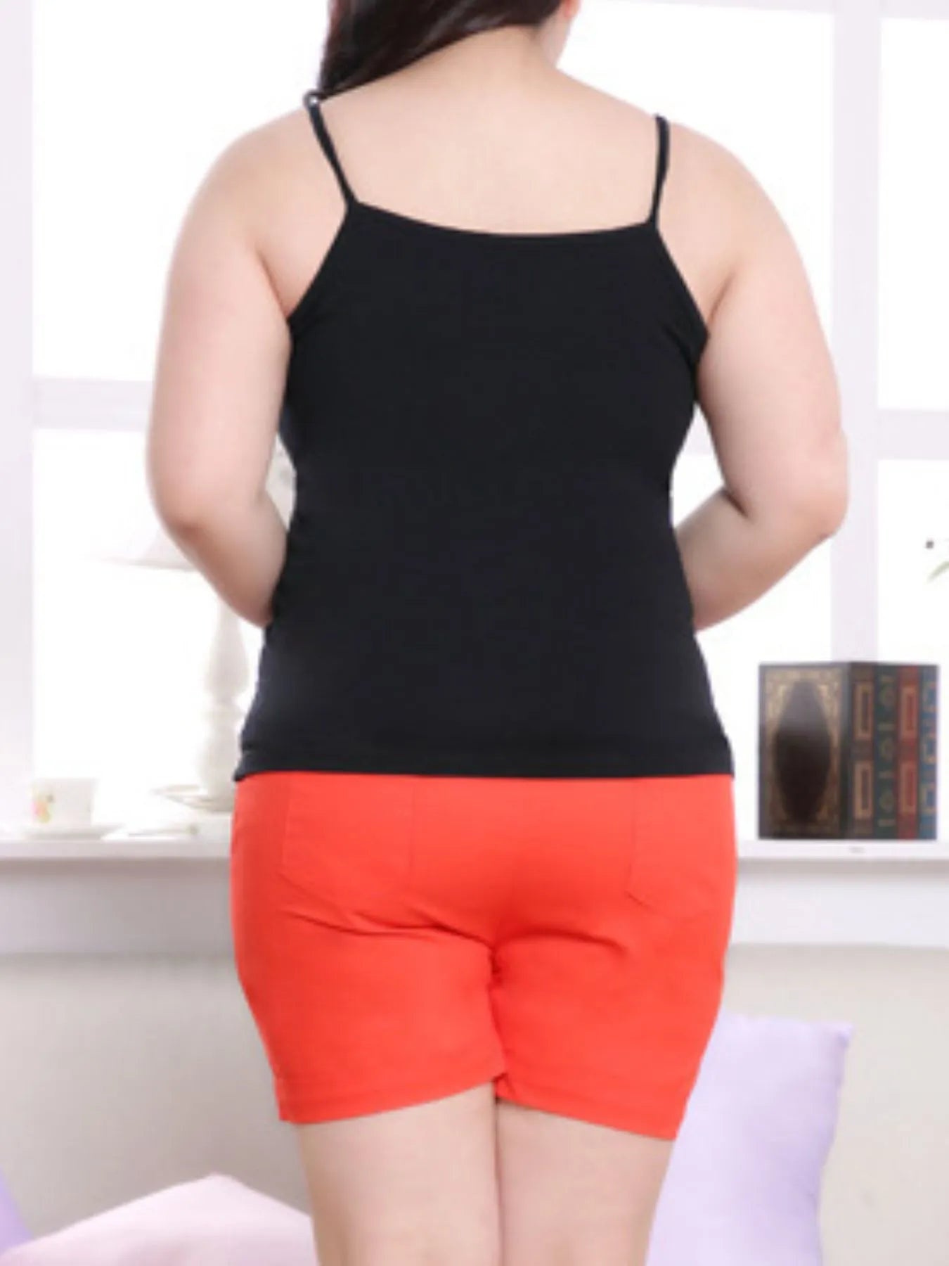 Solid Color Scoop Neck Tank Top - cas7m