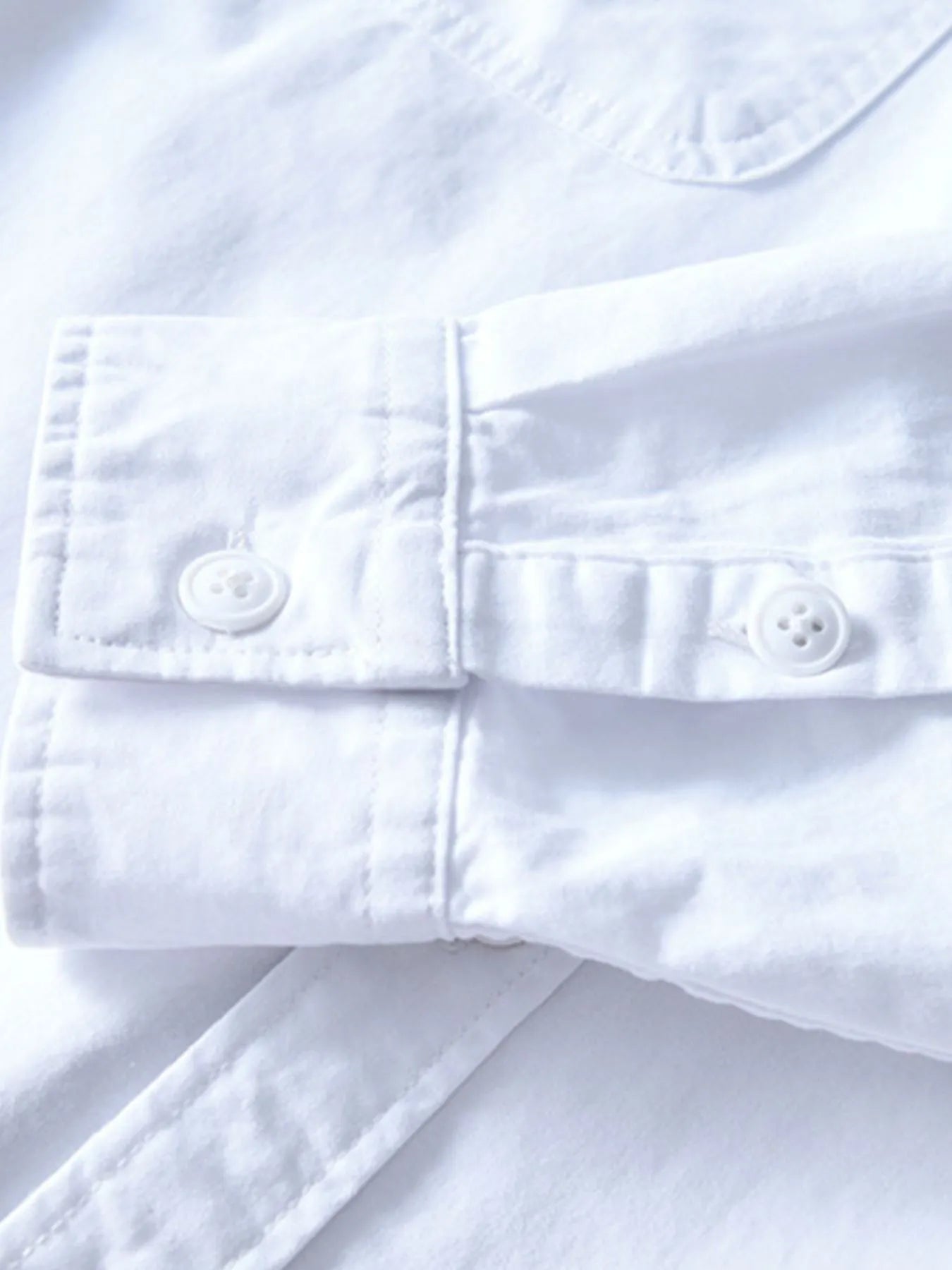 Men's Plus Size Button Up Long Sleeve Shirt - cas7m