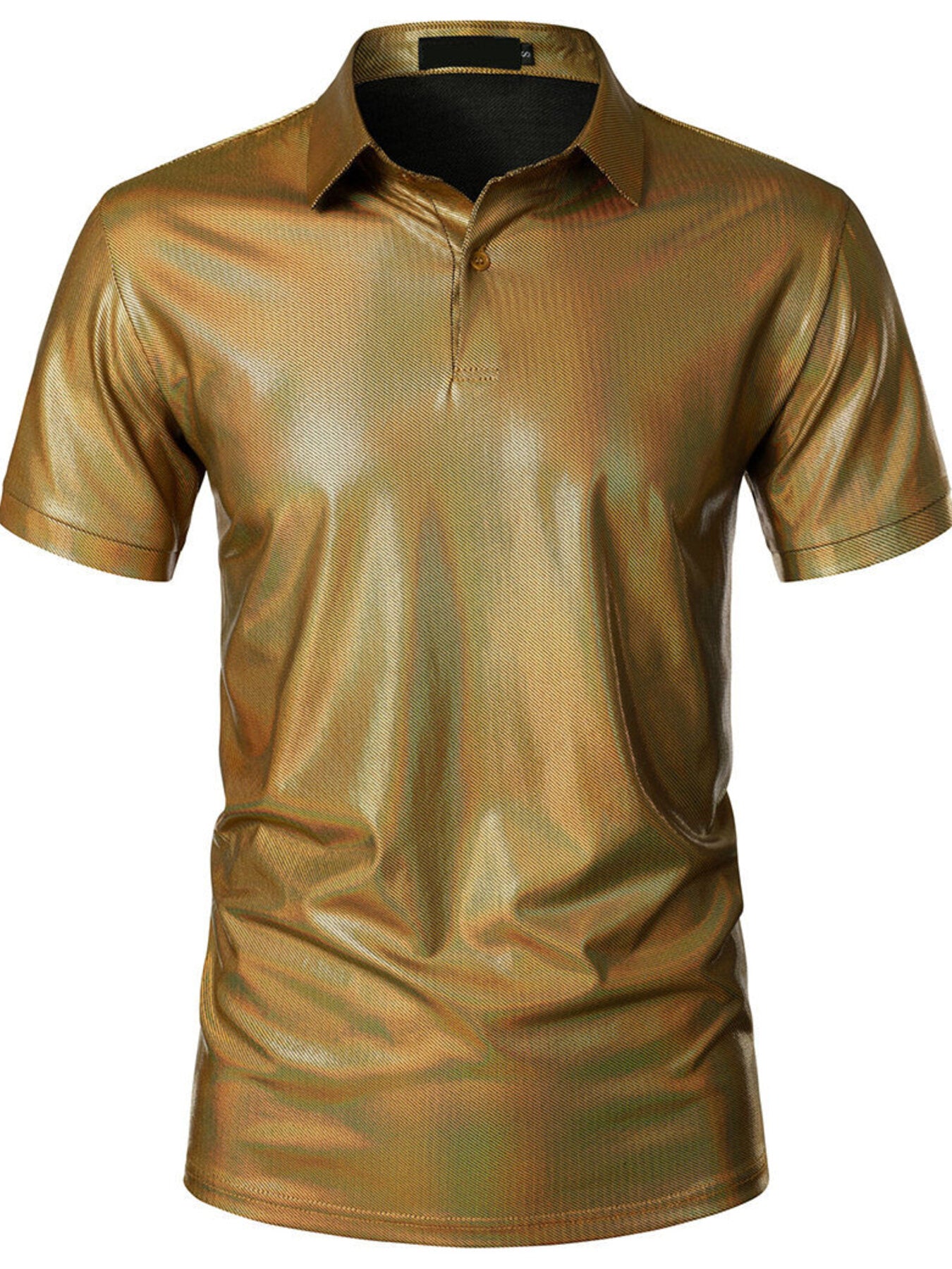 Men's Collared Neck Short Sleeve Polo - cas7m