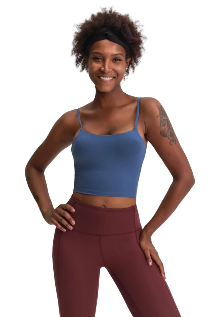 Millennia Feel Like Skin Scoop Neck Sports Cami - cas7m