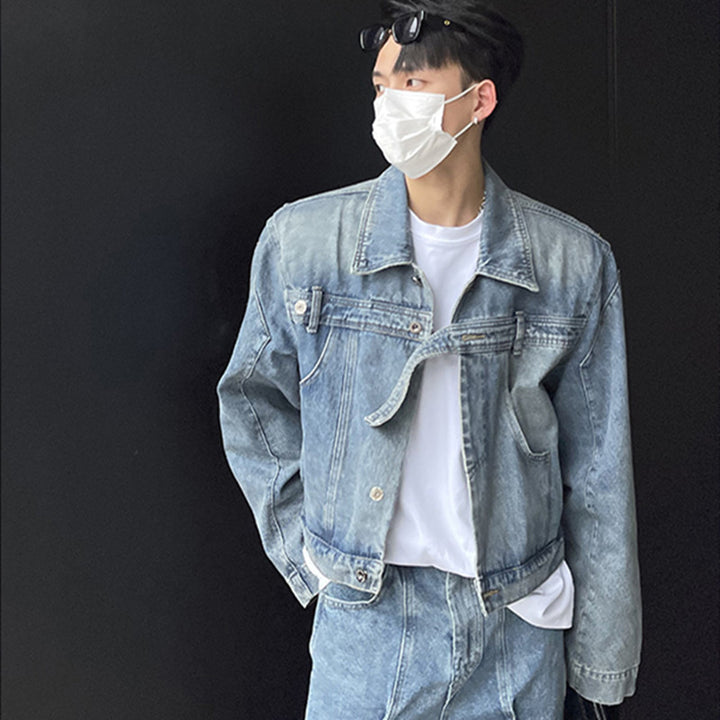 Niche Patchwork To Make Old Denim Coats For Men And Women - cas7m