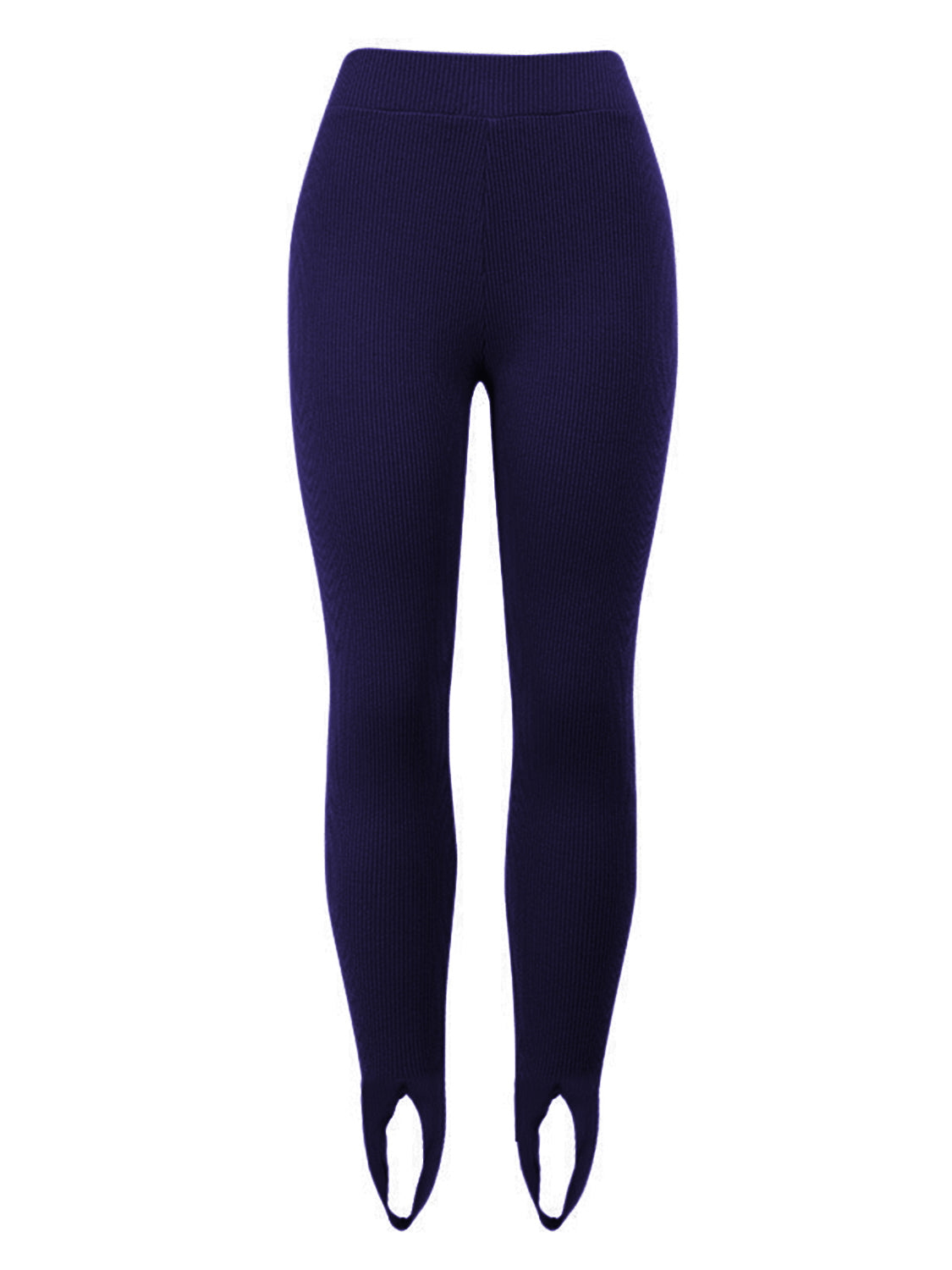 Ribbed Mid Waist Leggings - cas7m