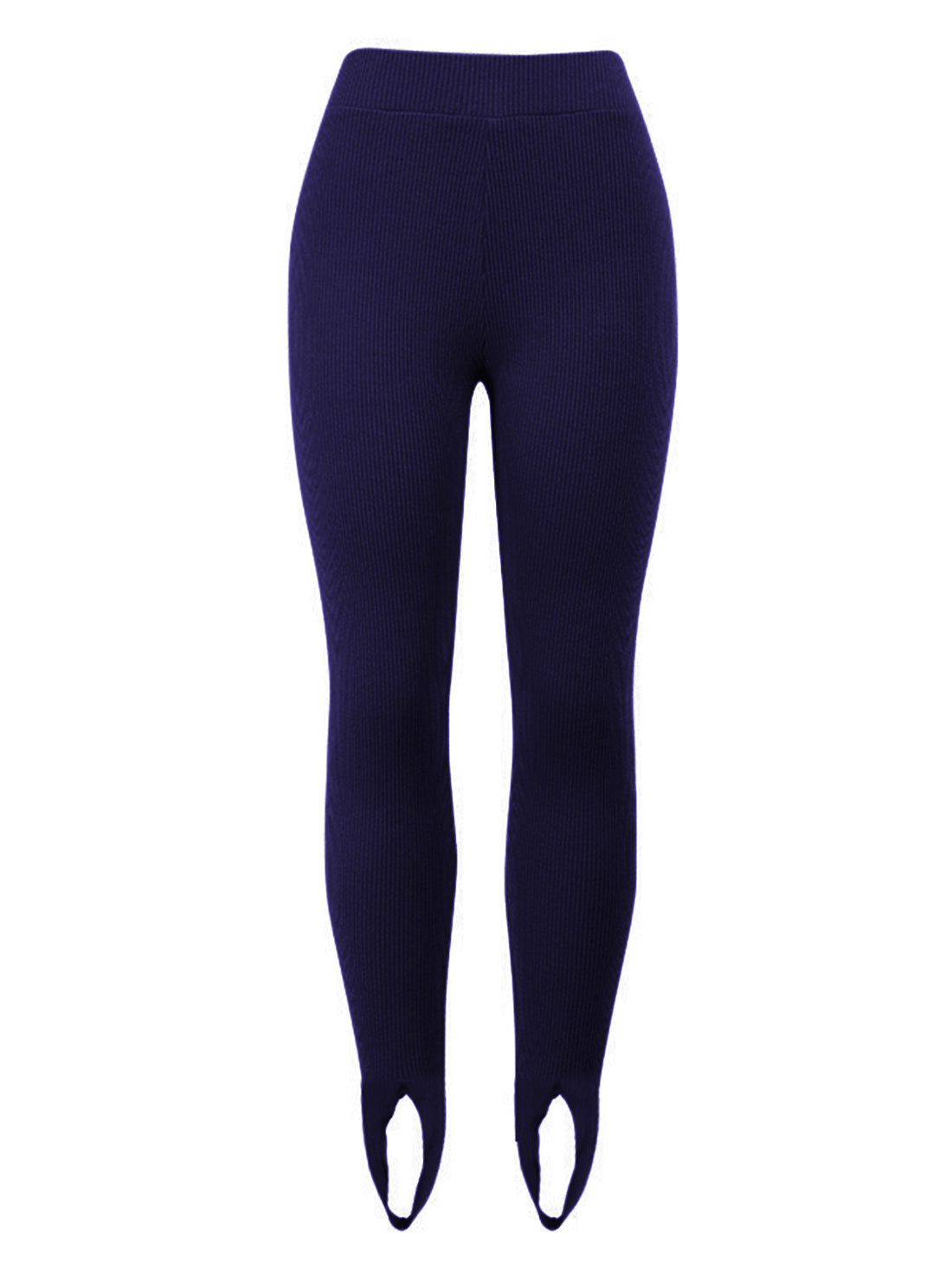 Ribbed Mid Waist Leggings - cas7m