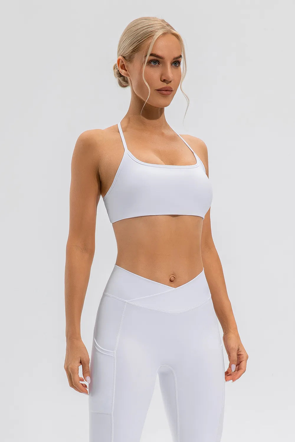 Crisscross Spaghetti Strap Active Cami - cas7m