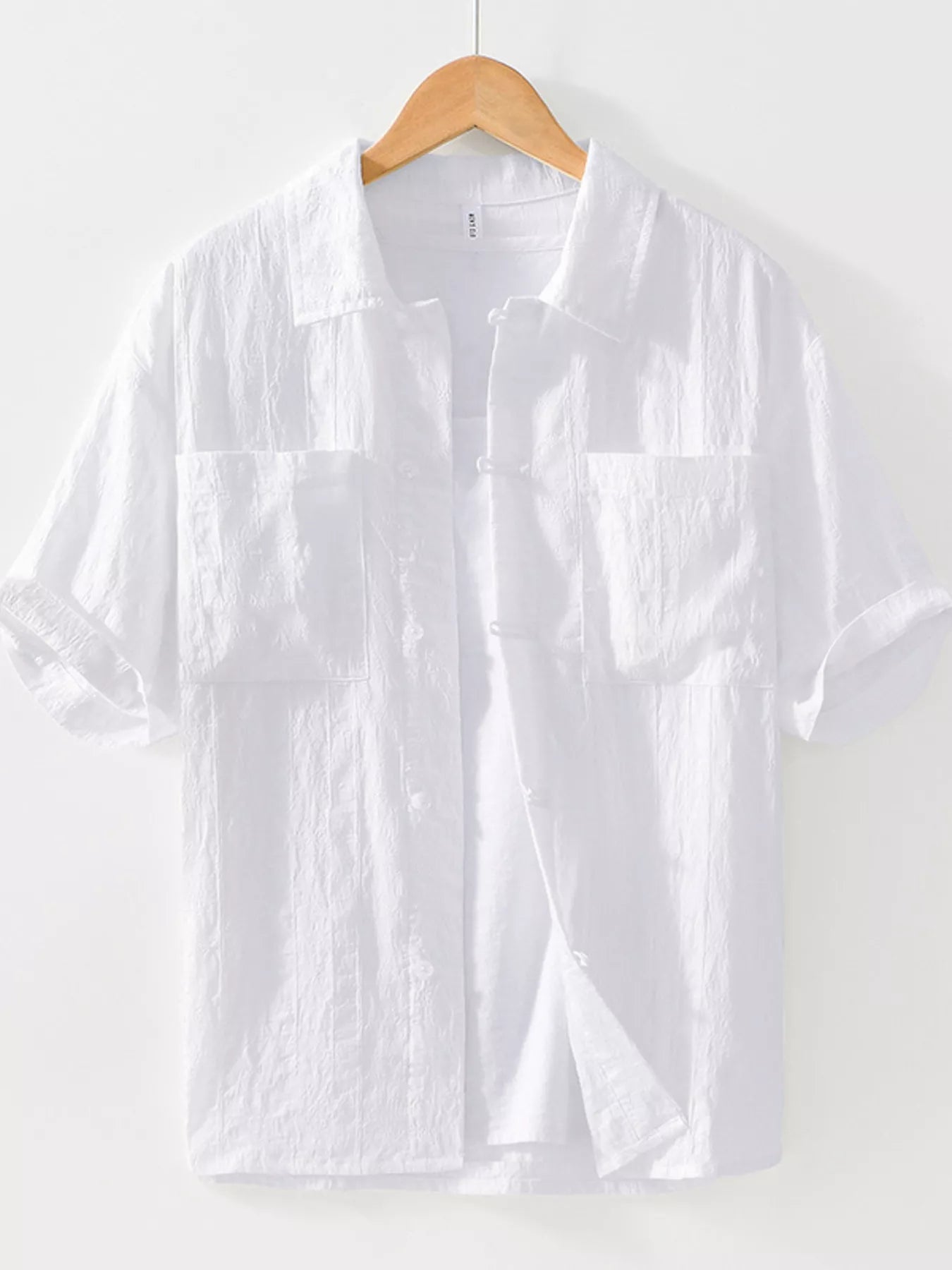Men's Plus Size Casual Button Up Short Sleeve Shirt - cas7m