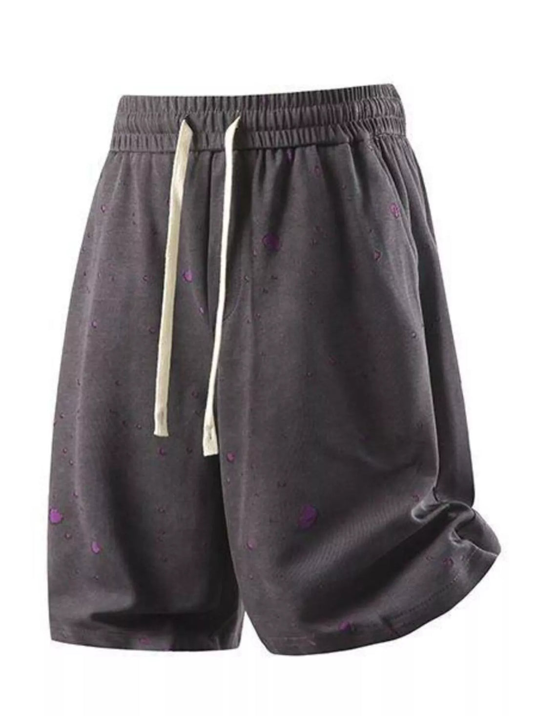 Men's Plus Size Casual Drawstring Elastic Waist Shorts - cas7m