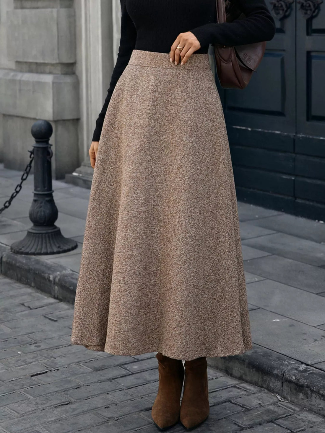 A-Line Midi Skirt - cas7m