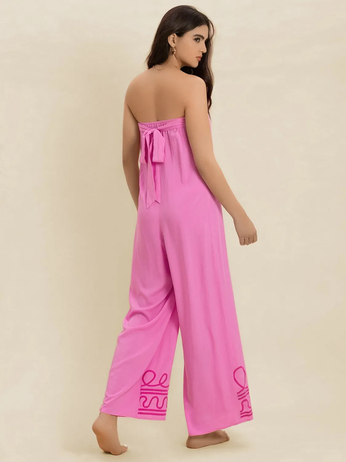 Wide Leg Tube Jumpsuit - cas7m